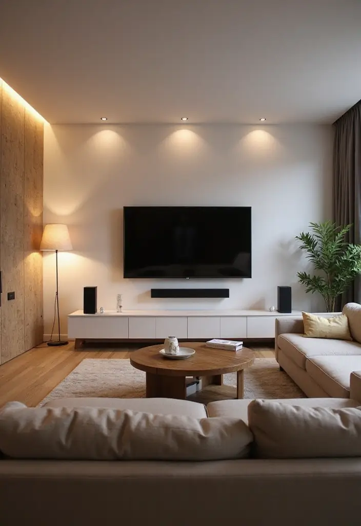 30 Modern Living Room Decor Ideas for a Chic Look - 15. Smart Home Technology