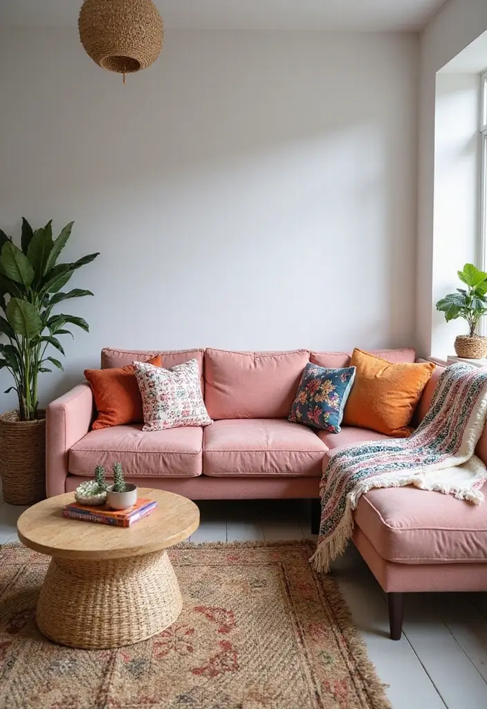 30 Pink Living Room Decor Ideas for a Soft and Playful Look - 2. Plush Pink Sofas