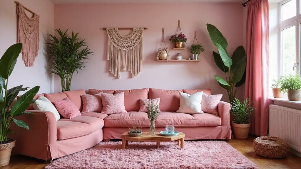30 Pink Living Room Decor Ideas for a Soft and Playful Look