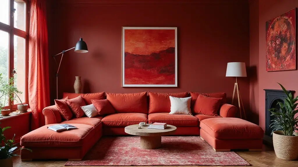 30 Red Living Room Decor Ideas for a Vibrant Home