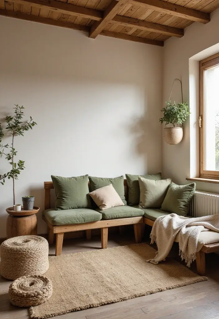 30 Rustic Living Room Decor Ideas for a Country Feel - 3. Earthy Color Palette