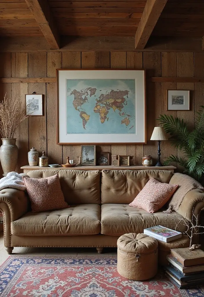 30 Rustic Living Room Decor Ideas for a Country Feel - 30. Personal Touches