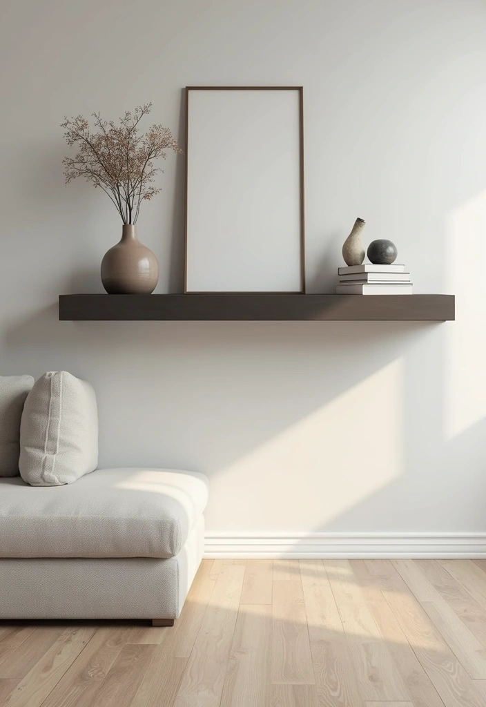 30 Shelf Decor Living Room Ideas for Stylish Displays - 10. Floating Shelves