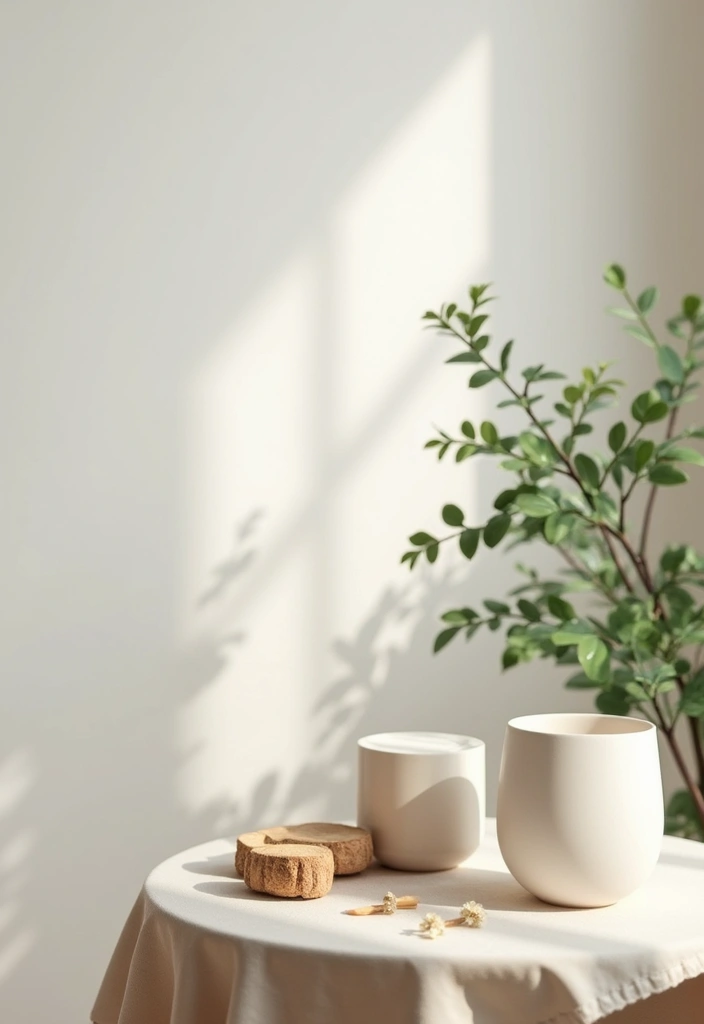 30 Side Table Decor Living Room Ideas for Extra Charm - 20. Neutral Color Palettes