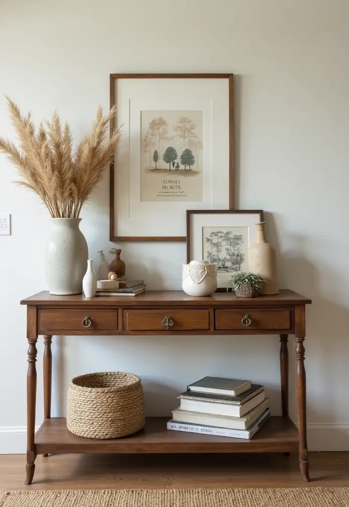 30 Side Table Decor Living Room Ideas for Extra Charm - 24. Family Heirlooms