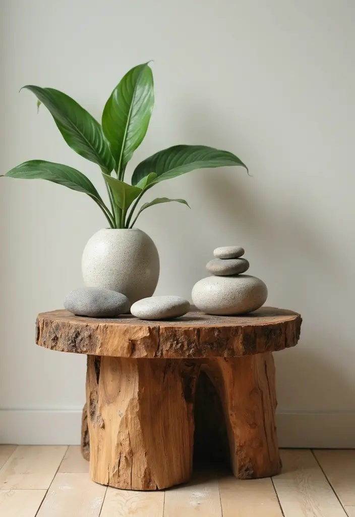 30 Side Table Decor Living Room Ideas for Extra Charm - 26. Eco-Friendly Choices