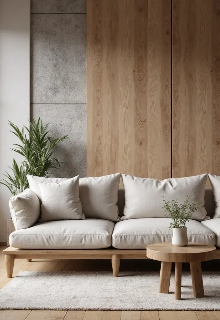 30 Simple Living Room Decor Ideas for Effortless Style - 16. Textured Walls