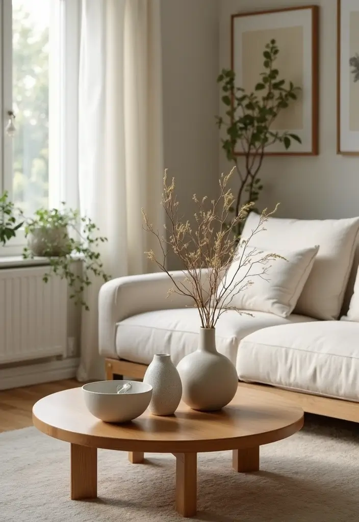 30 Simple Living Room Decor Ideas for Effortless Style - 22. Simple Centerpieces