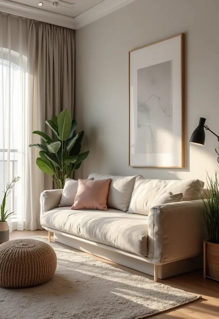 30 Small Living Room Decor Ideas to Maximize Space - 12. Compact Furniture Arrangements