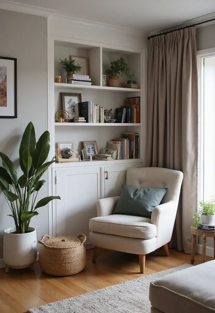 30 Small Living Room Decor Ideas to Maximize Space - 20. Make Use of Corners