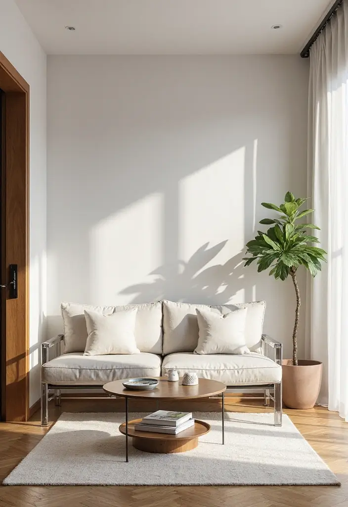 30 Small Living Room Decor Ideas to Maximize Space - 25. Transparent Furniture