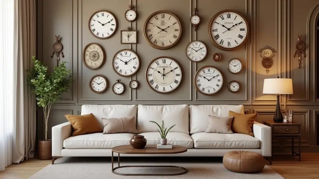 30 Wall Clock Decor Living Room Ideas for Functional Style