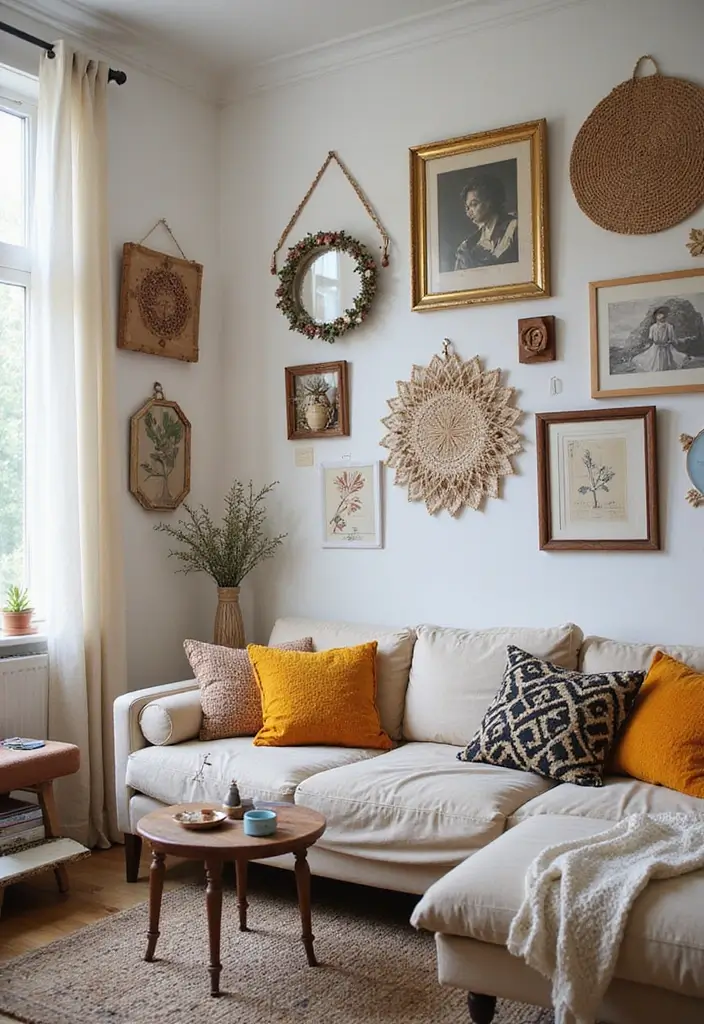 30 Wall Decor Living Room Ideas for a Beautiful Home - 9. DIY Wall Decorations