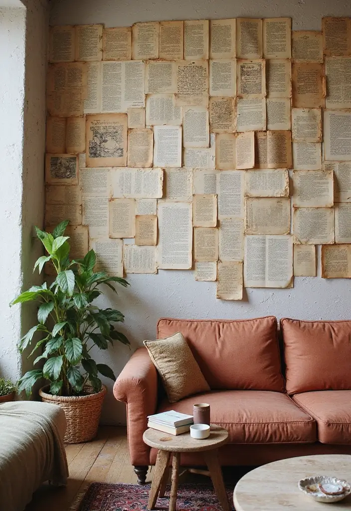 30 Wall Decor Living Room Ideas to Refresh Your Space - 11. Story Book Wall