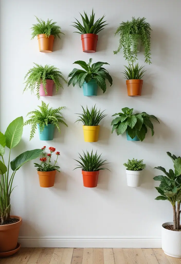 30 Wall Decor Living Room Ideas to Refresh Your Space - 2. Plant Wall Displays
